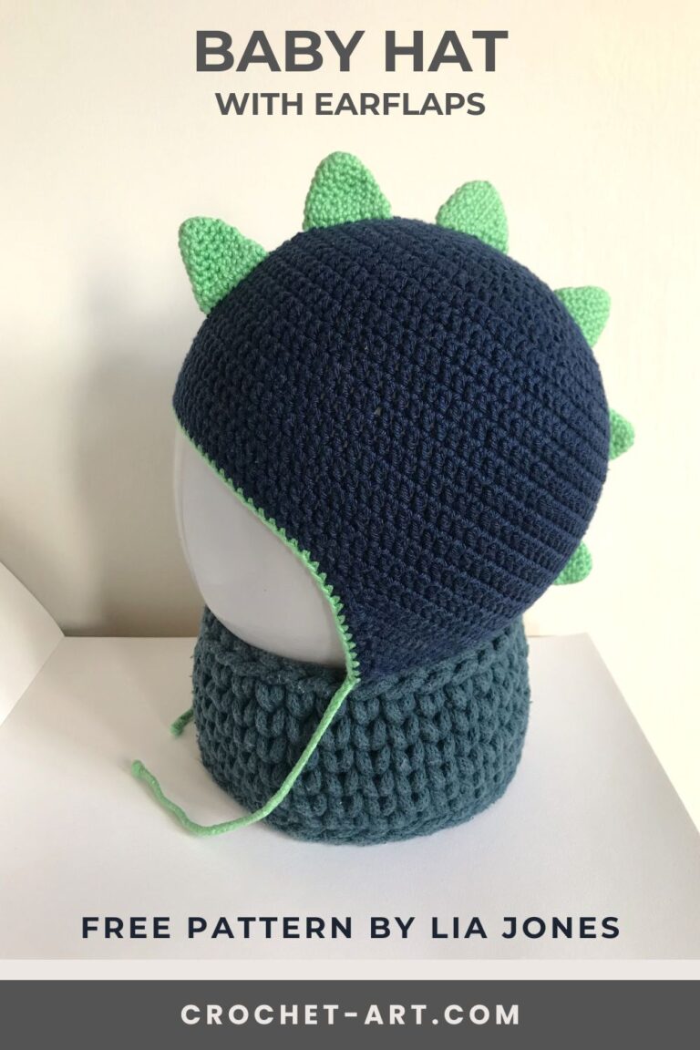 Baby Hat with Earflaps Free Crochet Pattern - crochet-art.com